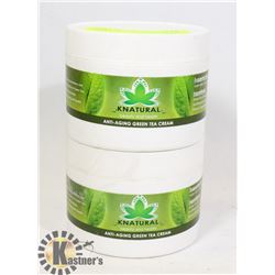 TWO TUBS OF KNATURAL ANTI AGING GREEN TEA CREAM