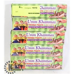 BUNDLE OF 5 UMM KHAMMAS HENNA PASTE