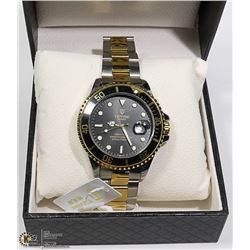 NEW TEVISE "SUBMARINER" STYLE MENS WATCH