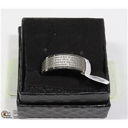 "LORDS PRAYER" MENS RING SIZE 11