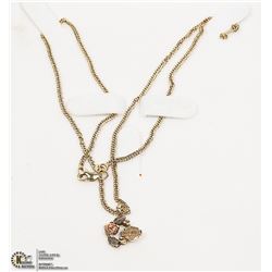 10 KT GOLD 18 INCH CHAIN WITH 10 KT GOLD