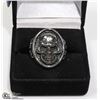 Image 1 : NEW MEN'S SKULL RING SURROUNDED BY