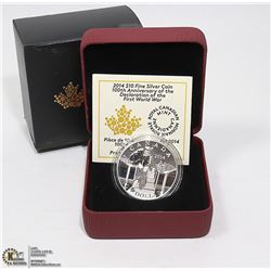 ROYAL CANADIAN MINT 2014 - $10 FINE SILVER