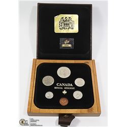 CAD 1980 YUKON COIN SET IN DISPLAY