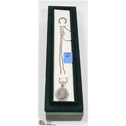 .925 ITALIAN SILVER CHAIN WITH .925 LOCKET