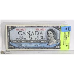 CAD 1954 DEVILS FACE $5 BILL