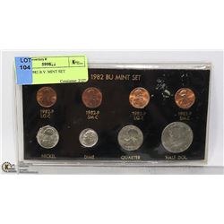 SET OF 1982 B.U. MINT SET