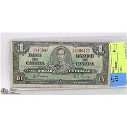 1937 CAD $1 BILL