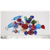Image 1 : BAG OF HAND BLOWN GLASS CANDY ORNAMENTS