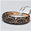 Image 3 : 1) 14KT ROSE GOLD CHOCOLATE DIAMOND RING. SIZE 7