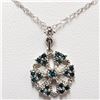 Image 1 : 8) 18KT WHITE GOLD FANCY COLORED BLUE DIAMOND