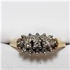 Image 1 : 30) 14KT YELLOW & WHITE GOLD DIAMOND RING. SIZE 8