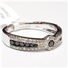 Image 2 : 79) 14KT WHITE GOLD FANCY COLORED BLACK DIAMOND