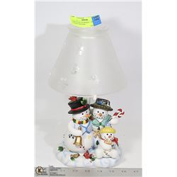 PARTYLITE SNOWMAN FAMILY CANDLE HOLDER