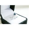Image 1 : 34)14KT WHITE GOLD FANCY COLORED DIAMOND SOLITAIRE