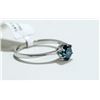 Image 2 : 34)14KT WHITE GOLD FANCY COLORED DIAMOND SOLITAIRE