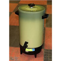WESTBEND VINTAGE GREEN 36 CUP COFFEE PERCOLATOR