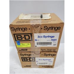 SYRINGES- 3 CC SINGLE USE- 2 LARGE BOXES