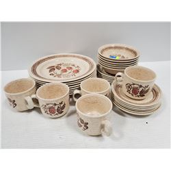 ENGLISH STONEWARE SET- "WILD STRAWBERRY PATTERN"