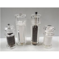 SALT & PEPPER GRINDERS- SET OF 4