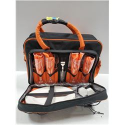 PICNIC ON THE GO BAG- WITH PICNICWARE IN CANVAS