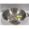 Image 1 : STAINLESS STEEL WOK WITH GLASS LID