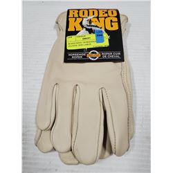 RODEO KING "HORSESHOE ROPER" GLOVES- SIZE LARGE