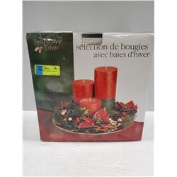 WINTER BERRY GARDEN CANDLE SET