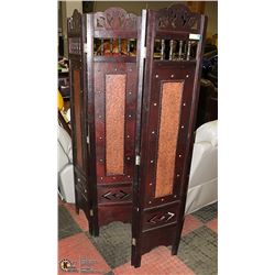 WOOD ROOM DIVIDER DRESSING SCREEN