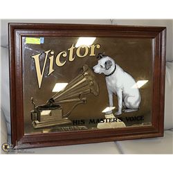 VINTAGE RCA "HIS MASTER'S VOICE" MIRROR FRAME