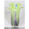 Image 1 : MURANO GLASS YELLOW AND PURPLE VASE