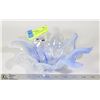Image 1 : BLUE OPALESCENT MURANO GLASS DISH