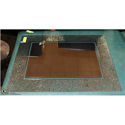 SOLID GLASS FRAMED WALL MIRROR - CHORAL