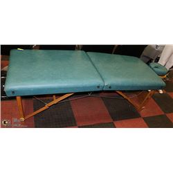 FOLD-OPEN PADDED MASSAGE TABLE WITH