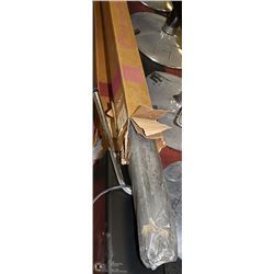 PAIR OF CHARCOAL BACK DROPS