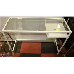 SMALL METAL & GLASS TABLE