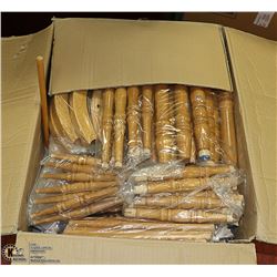 2 BOXES OF 4 BRAND NEW EZTIA OAK CHAIRS