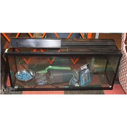 ONE LARGE FISH TANK WITH PUMP 48 X 13 X 21