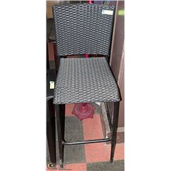 BLACK OUTDOOR BAR HEIGHT CHAIR