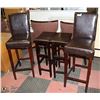 Image 1 : BAR/KITCHEN ISLAND STOOLS- SET OF 4 INCLUDES 2