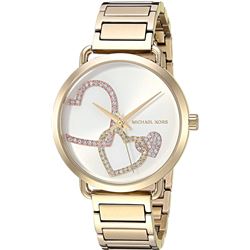 NEW MICHAEL KORS GOLD TONE 36MM MSRP $300