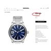 Image 4 : NEW DIESEL BLUE DIAL 45MM ST. STEEL MSRP $215