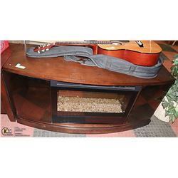 SOLID DARK WOOD GLASS BEAD DUAL FIRE