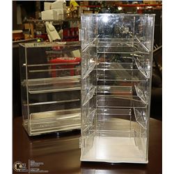 2 ROTATING DISPLAY CASES