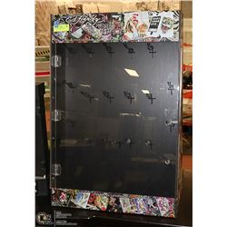 ED HARDY DISPLAY CASE 31 INCH TALL