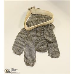 STEEL MESH MEAT CUTTERS GLOVE SIZE LARGE