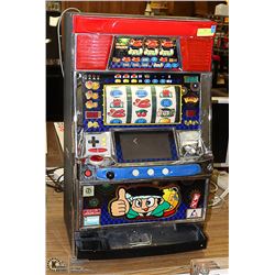 ARUZE TOKEN SLOT MACHINE WITH VIDEO GRAPHICS IN