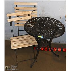 PATIO TABLE WITH 2 CHAIRS