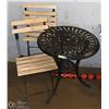 Image 1 : PATIO TABLE WITH 2 CHAIRS