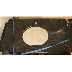 GRANITE BATHROOM VANITY COUNTER TOP (40X23)  WITH OVAL